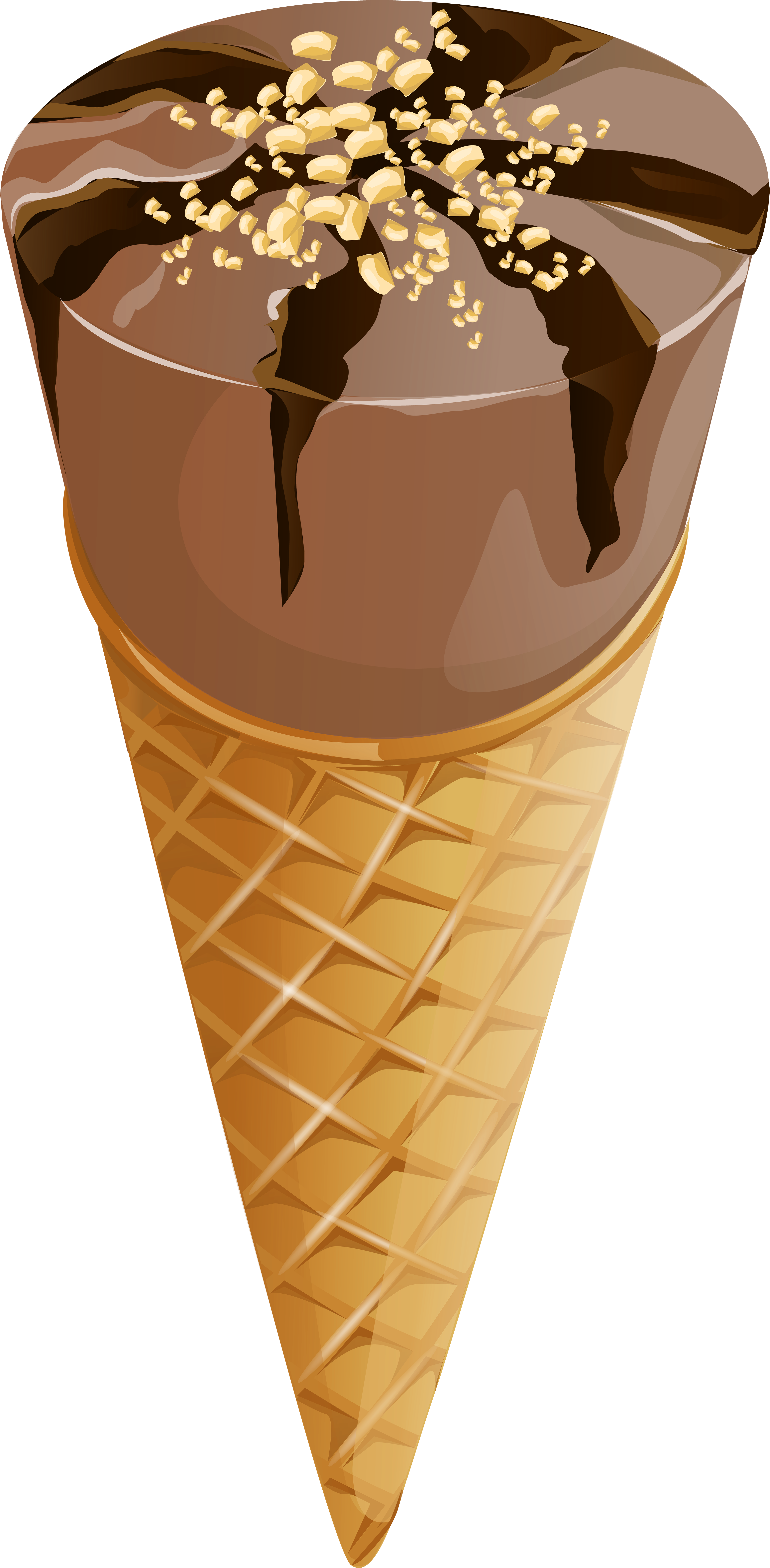 Chocolate Ice Cream Transparent Png Clip Art Image - Chocolate Ice Cream Transparent (3932x8000), Png Download