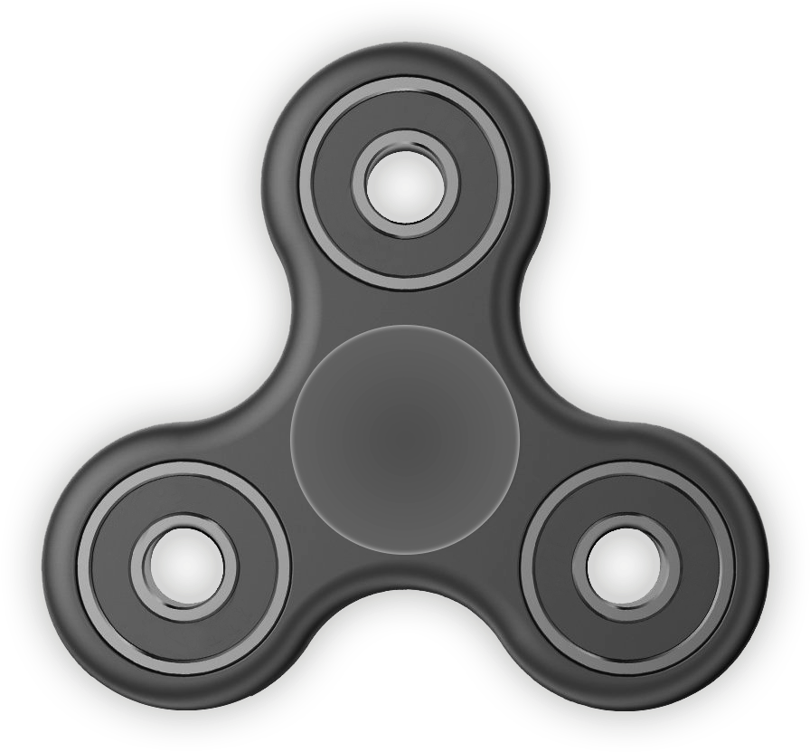 Spinner Png - Fidget Spinner Clear Background (1000x1000), Png Download