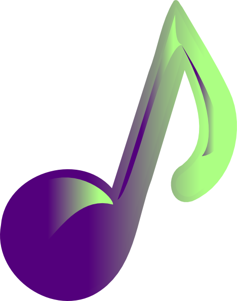 Colorful Musical Notes Symbols - Colorful Music Note (468x594), Png Download