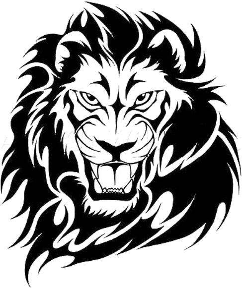 Tattoo Png Collection - Tribal Lion (500x593), Png Download