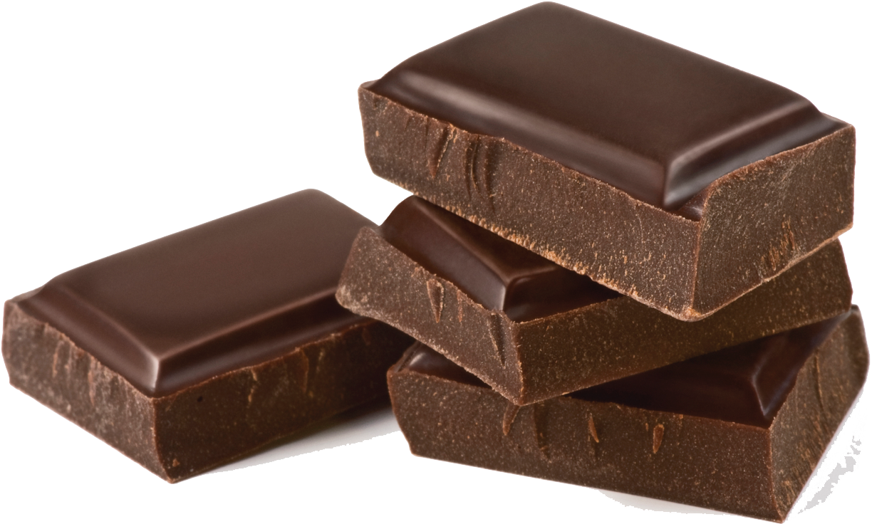 Chocolate Png Clipart - 4 Pieces Of Chocolate (1447x775), Png Download