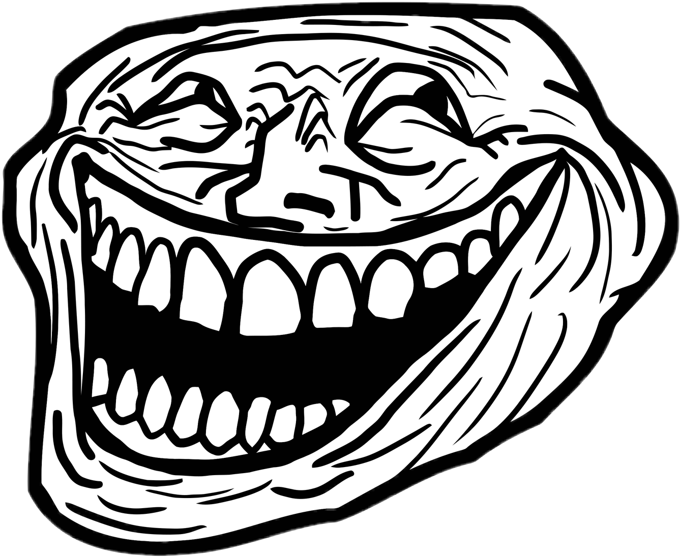 Troll Face (1333x1091), Png Download
