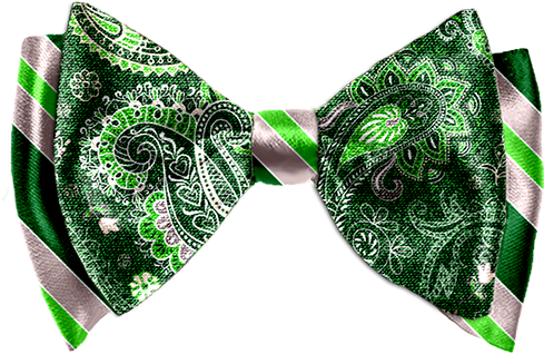 The Joe Green Custom Bow Tie - Green Bow Tie Png (500x333), Png Download