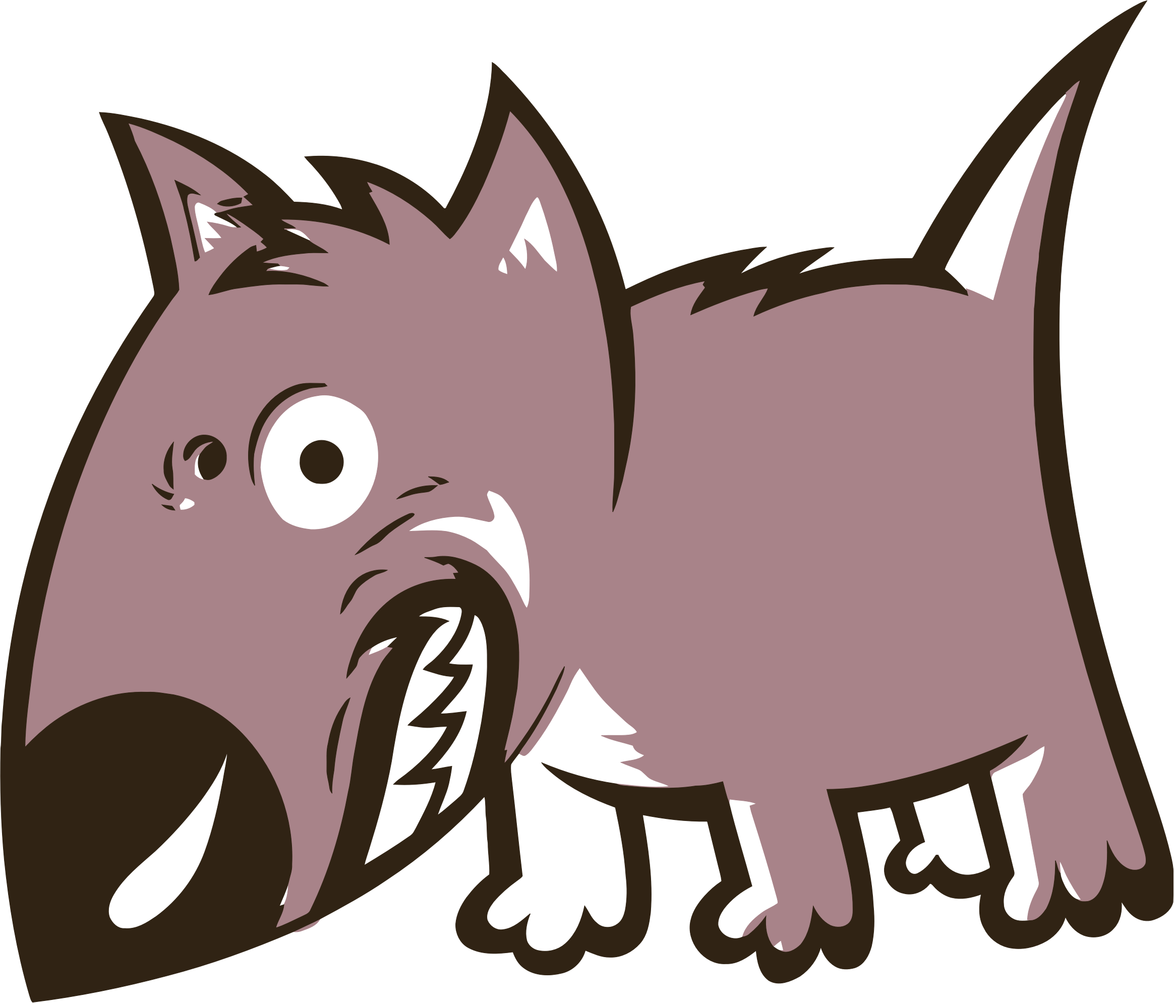 This Free Icons Png Design Of Angry Growling Cartoon (2328x1989), Png Download