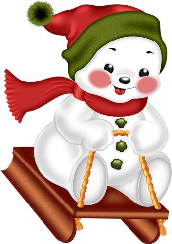 Pin By Sharon On Winter Fun Scra[s - Snowman (354x500), Png Download
