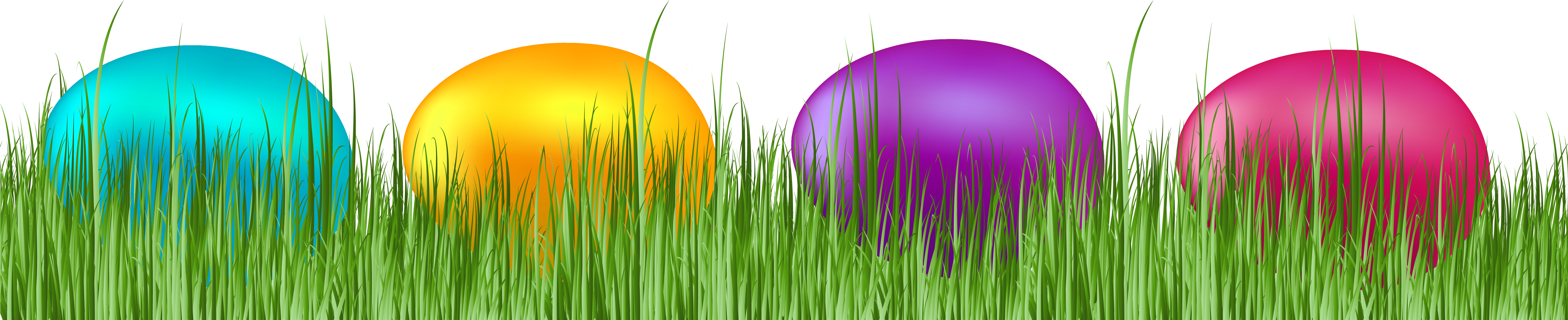 Eggs No Background Ideal Vistalist Co - Easter Eggs Transparent Background (6467x1506), Png Download