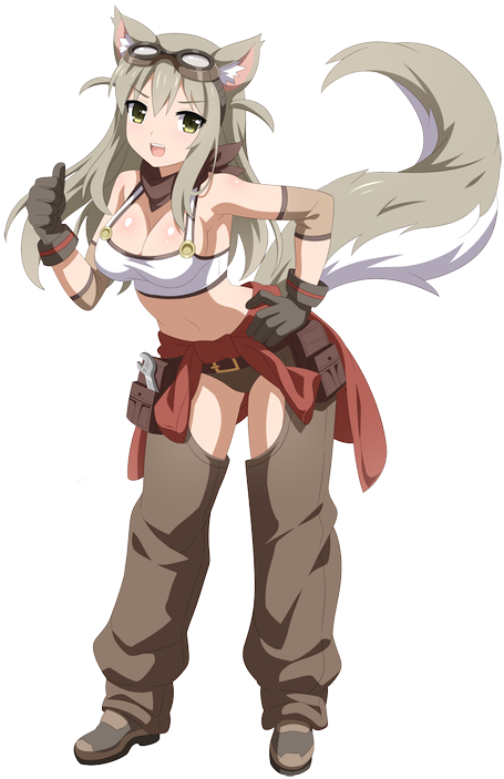 Lily The Fox Mechanic (600x704), Png Download