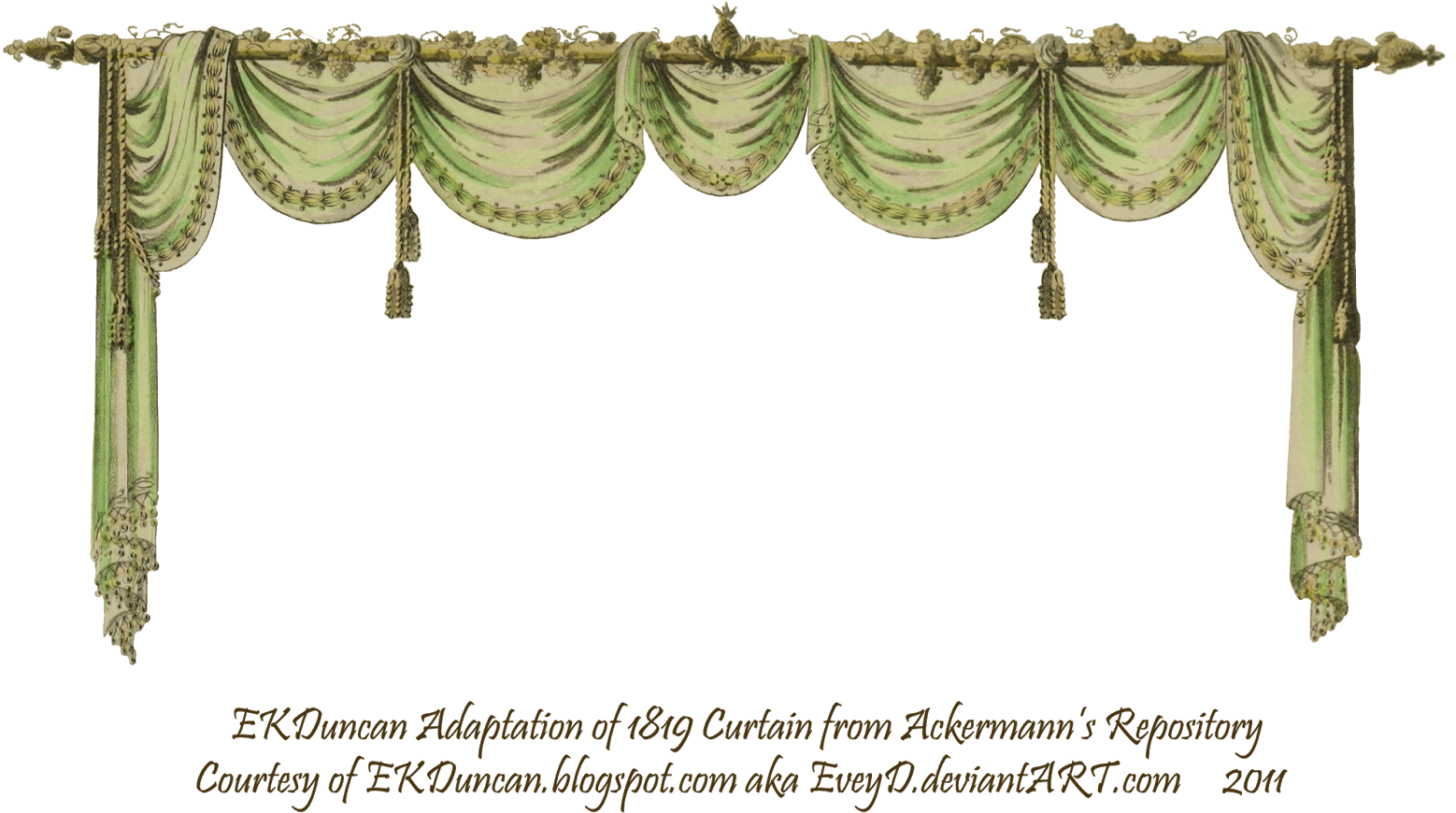 Curtain Only Png - Green Curtains Png (1600x876), Png Download
