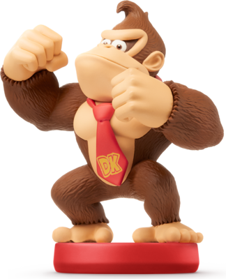 Donkey Kong Amiibo Figure - Super Mario Donkey Kong Amiibo (324x400), Png Download