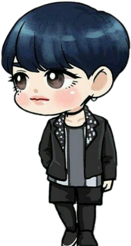 Clip Black And White Stock Got Fan Art Never Ever K - Got7 Yugyeom Cartoon (1024x1024), Png Download