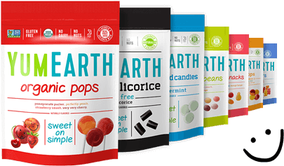 Yumearth Organic Candy Family - Yumearth Candy (456x266), Png Download
