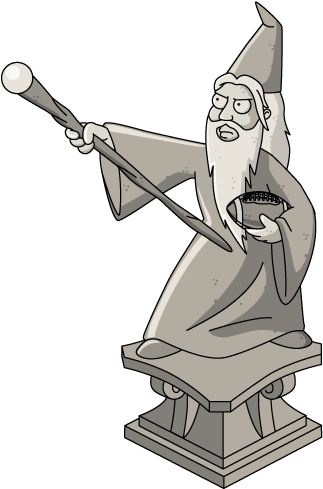 Fantasy Football Statue - Cartoon (485x489), Png Download