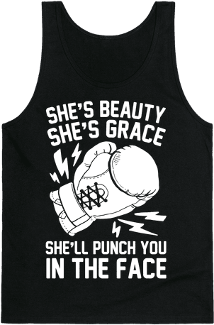 She's Beauty She's Grace She'll Punch You In The - Happens In The Gym (484x484), Png Download