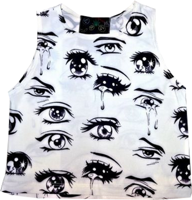 Animeeyes Original Original - Anime Eyes Top (406x422), Png Download