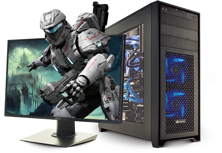 Gaming Computer Png Free Download - Gamer Pc Png (820x520), Png Download