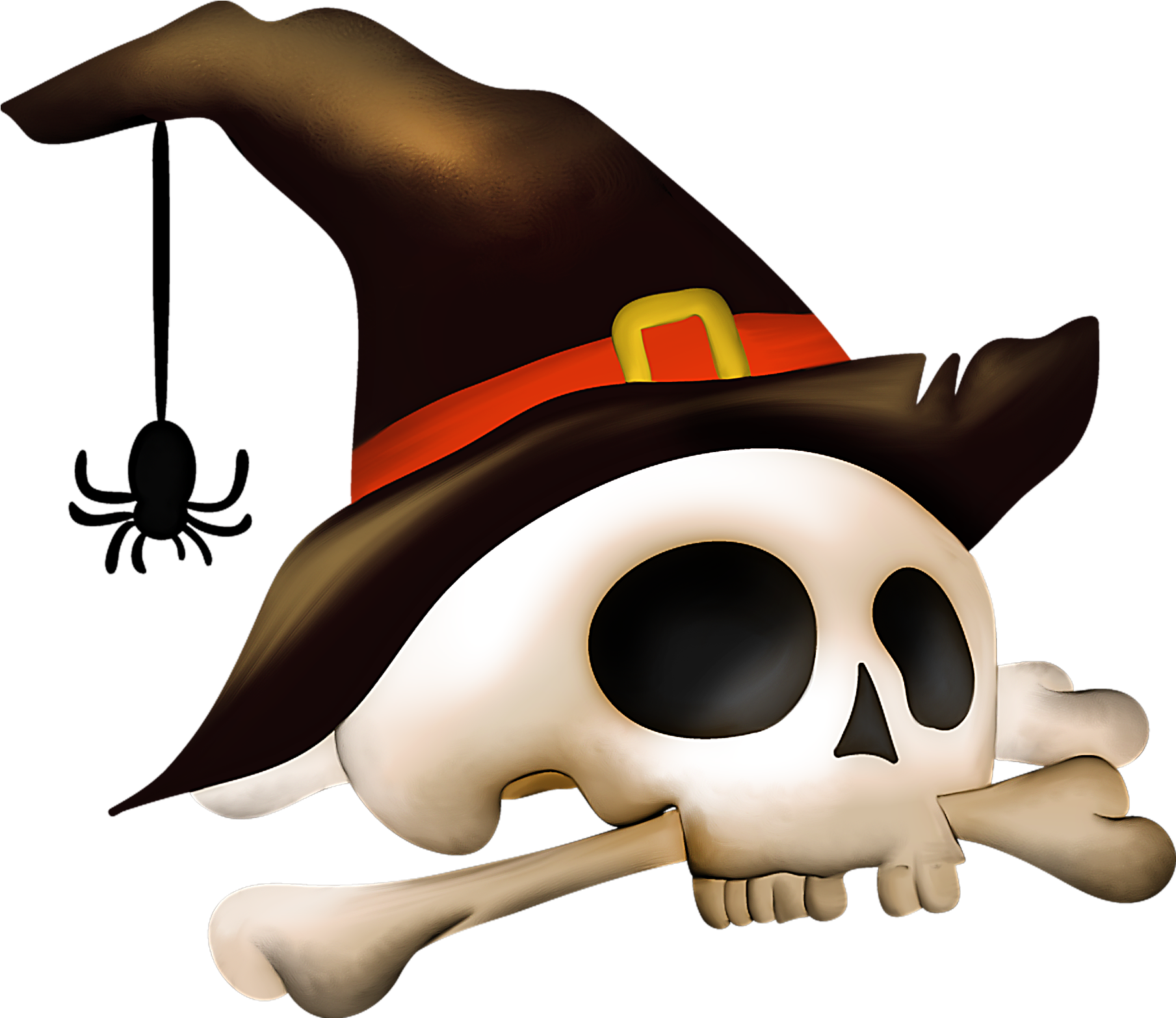 Halloween Skull - Skull Halloween Png (1600x1391), Png Download