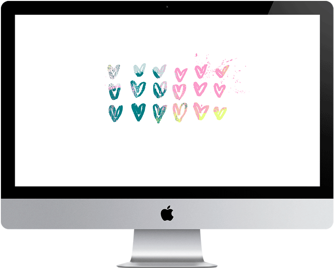Corazones De Color - November Calendar Wallpaper 2017 (730x730), Png Download