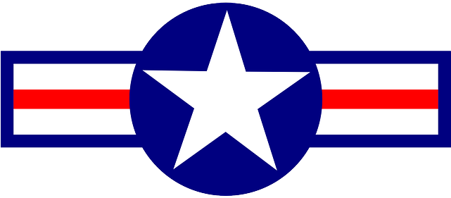 Air, Blue, Military, Plane, Red, Star, States, Stripes - Usa Truck (640x320), Png Download