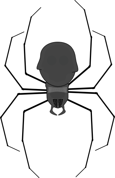 Hanging Spider Svg Clip Arts 384 X 592 Px (384x592), Png Download