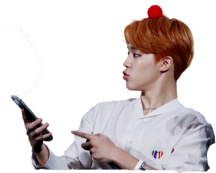 Png Jimin Hair Red (903x602), Png Download