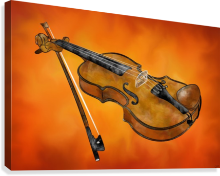 Violessina V - Musical Instruments Paintings On Canvas (429x344), Png Download
