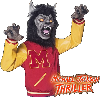 Zombie Clipart - Michael Jackson Thriller Wolf Costume (478x428), Png Download