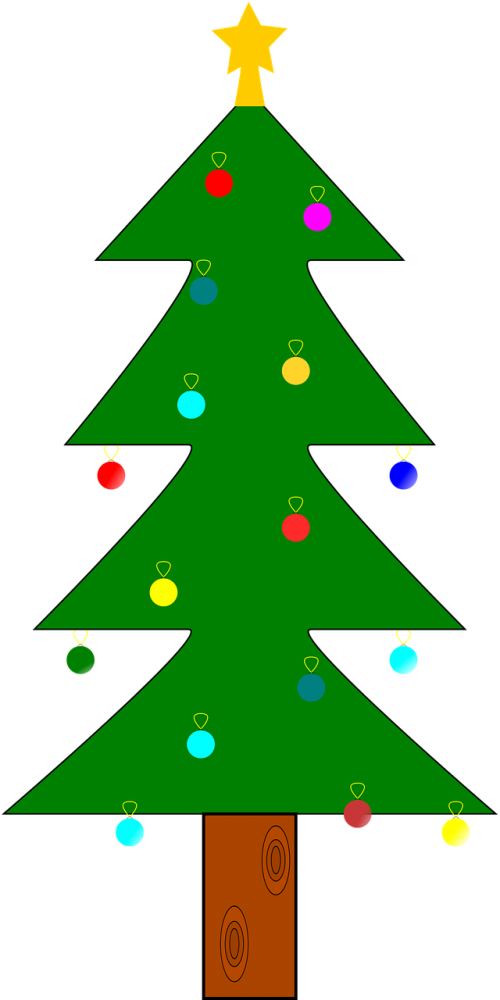 Christmas Tree,christmas Decorations,advent - Christmas Day (500x1000), Png Download