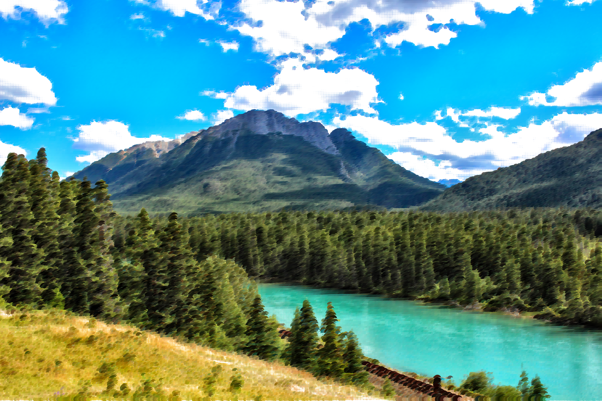 This Free Icons Png Design Of Surreal Bow River Canada (2400x1600), Png Download