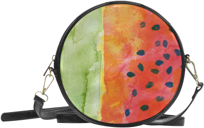 Abstract Watermelon Round Sling Bag - Miraculous Ladybug Marinette Purse (500x500), Png Download