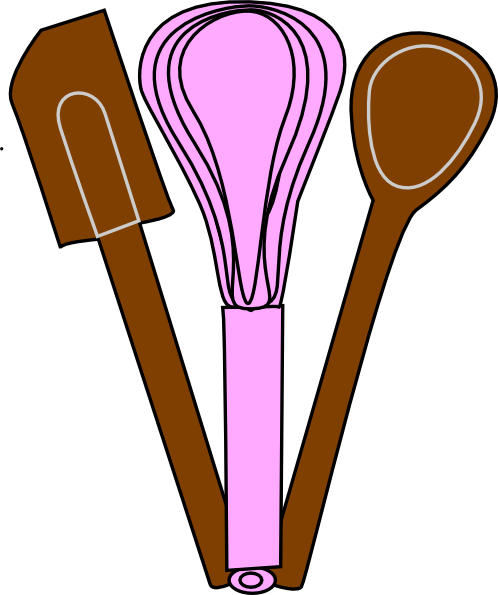Watercolor Cooking Clipart - Baking Tools Png (498x595), Png Download