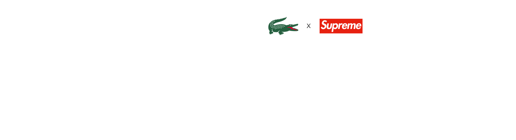 Lacoste X Supreme Men's Gabardine Cap - Supreme (1670x470), Png Download