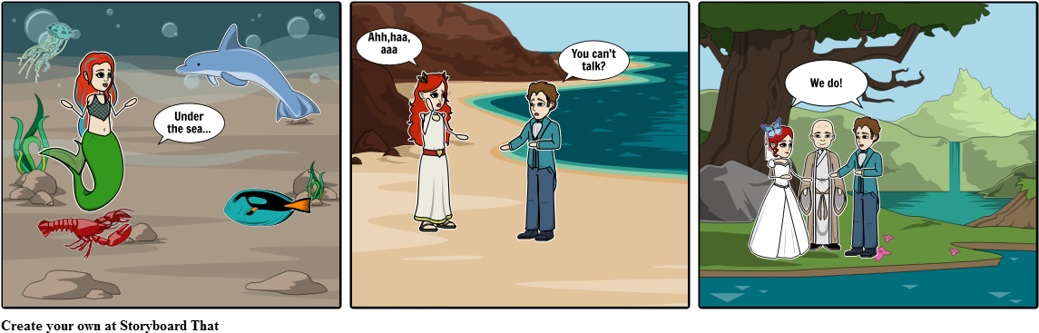 The Little Mermaid (1164x385), Png Download