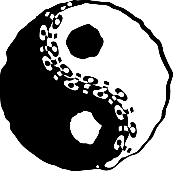 Yin-yang Clipart (600x593), Png Download