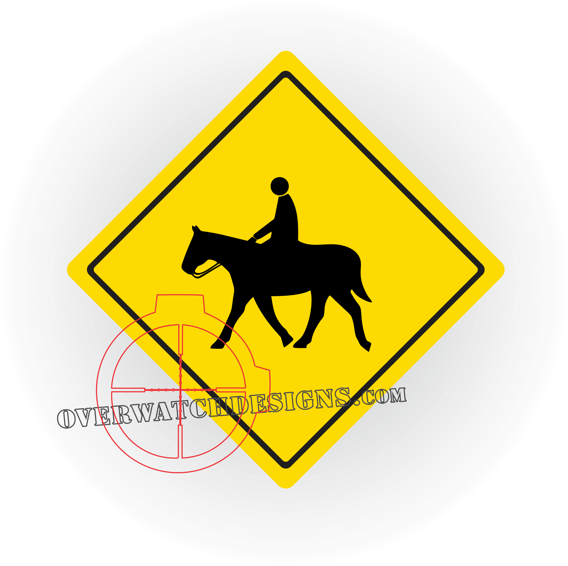 Horse Crossing Decal - Noosa National Park (2401x2393), Png Download
