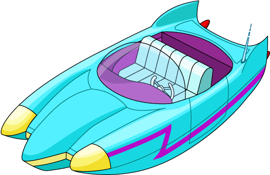 The Hovercar - Boat (601x410), Png Download