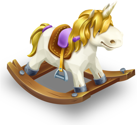 Rocking Unicorn - Wiki (550x550), Png Download