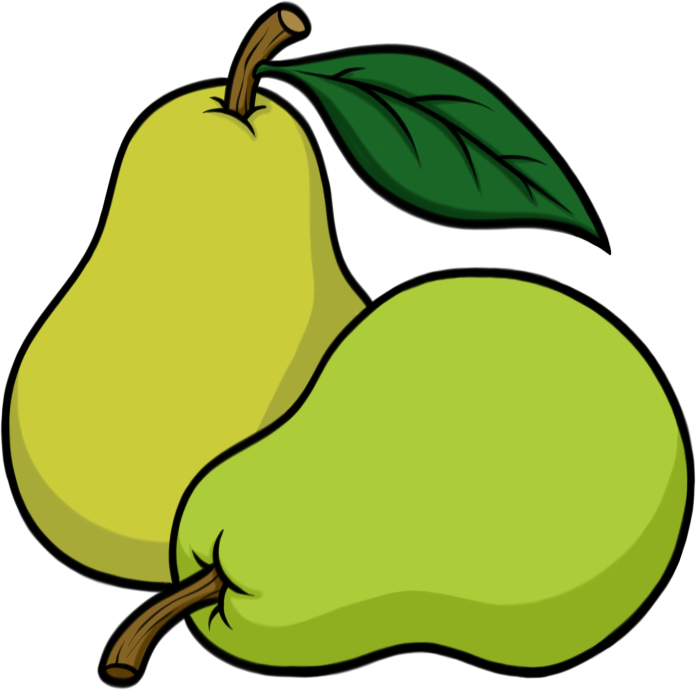 Partridge In A Pear Tree Clipart Library - Clip Art Pear (1415x1401), Png Download