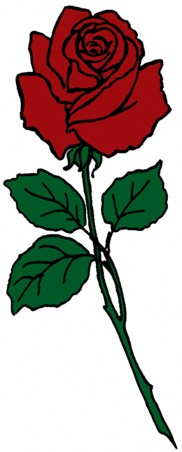 Download Embroided Rose Lock Screens Clipart Garden - Letters To Aries (260x646), Png Download
