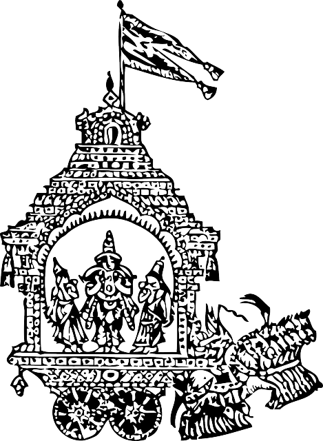 Outline, Sun, Historic, Religious, God, Surya, Gods - Surya God Clipart (469x640), Png Download