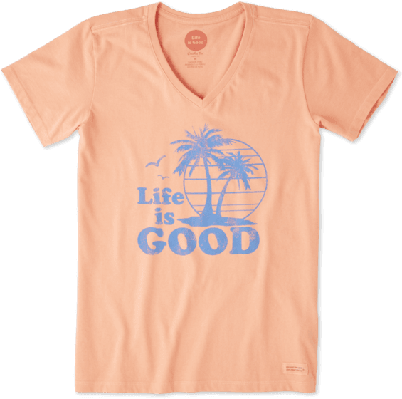 Women's Vintage Palms Crusher - Woman (570x570), Png Download