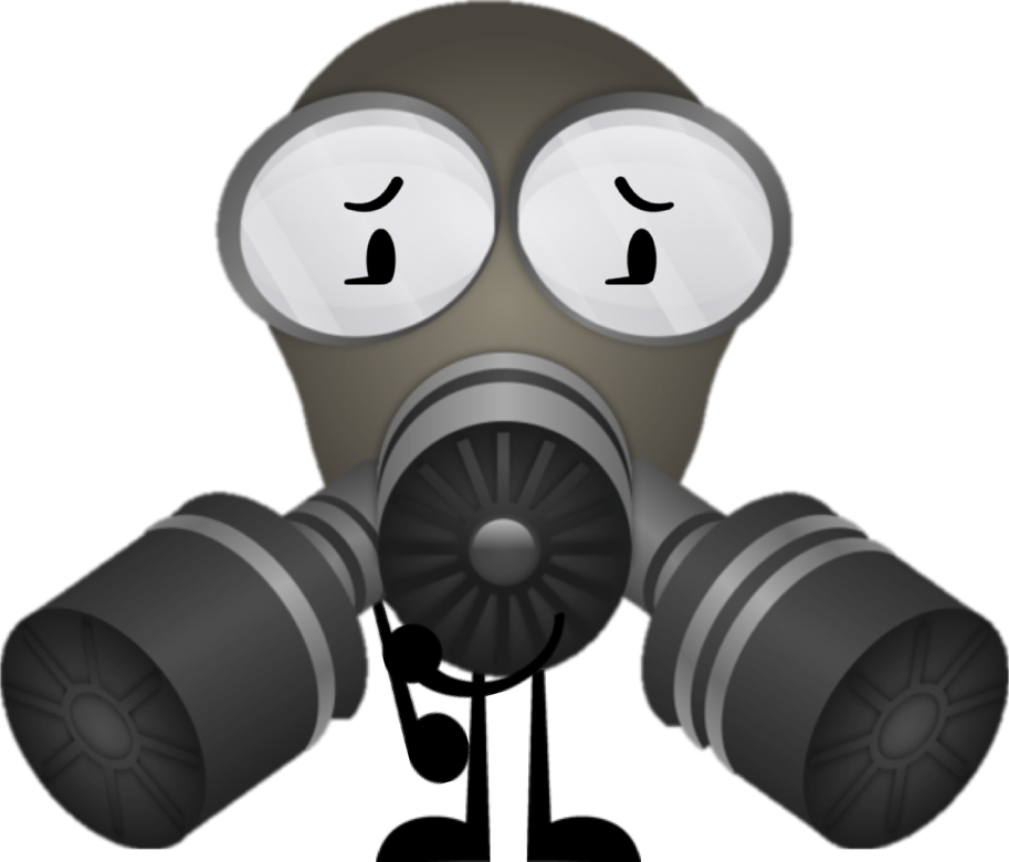 New Gas Mask Pose - Gas Mask Shower Curtain (913x780), Png Download