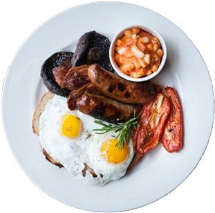 Full Scott Ish Breakfast £6 - Healthy Food For Sports Person (400x376), Png Download