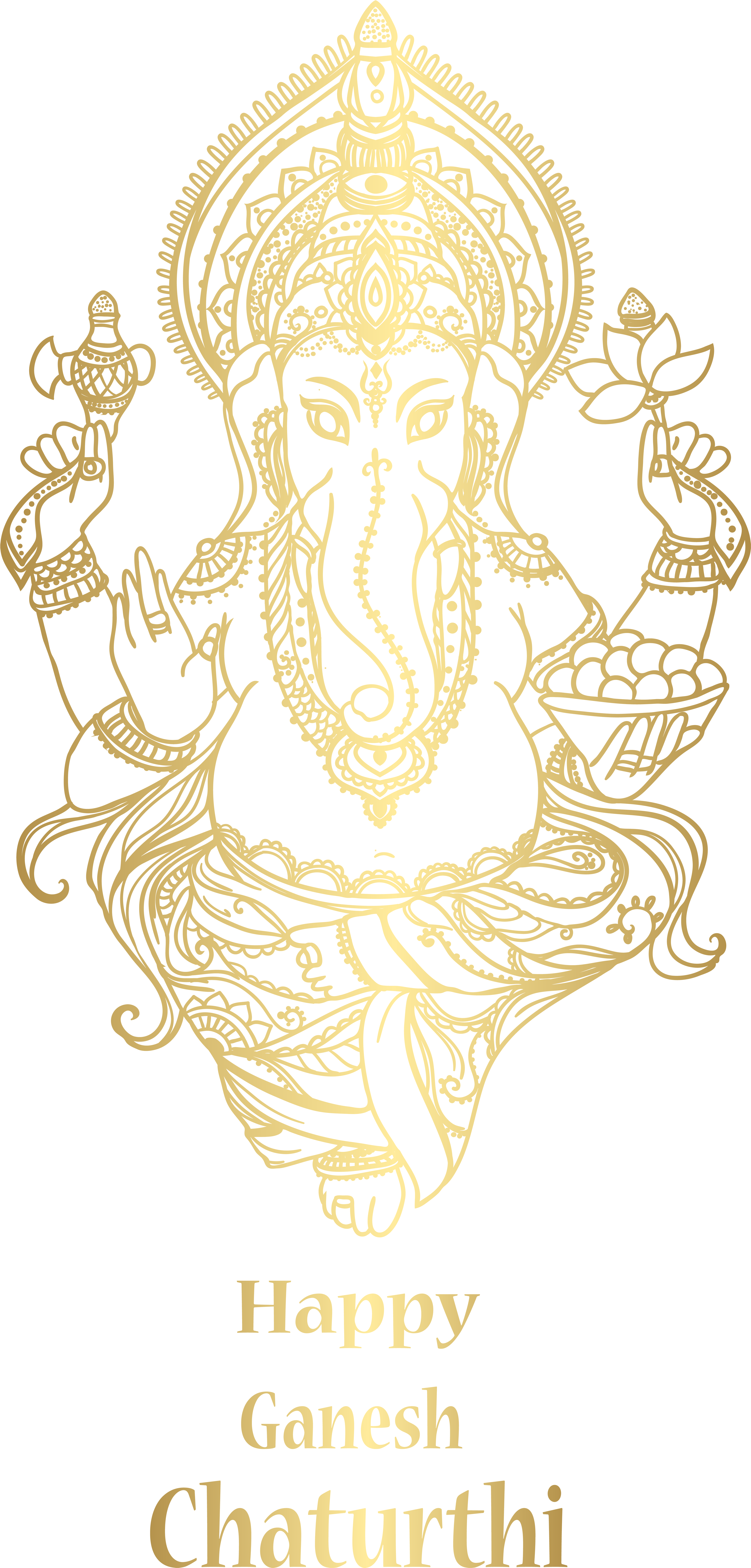 Ganesh Chaturthi Png Clip Art Image, Is Available For - Ganesh Chathurthi Posters Png (3878x8000), Png Download