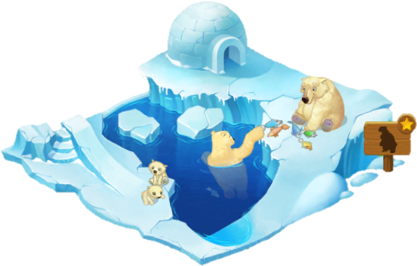 Polar Bear Enclosure (626x402), Png Download