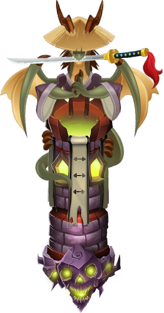 Photo - Torres Guardianes Dragon City (530x1011), Png Download