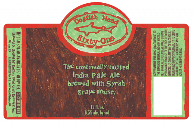 Dogfish - Dogfish Head Sixty One (640x412), Png Download