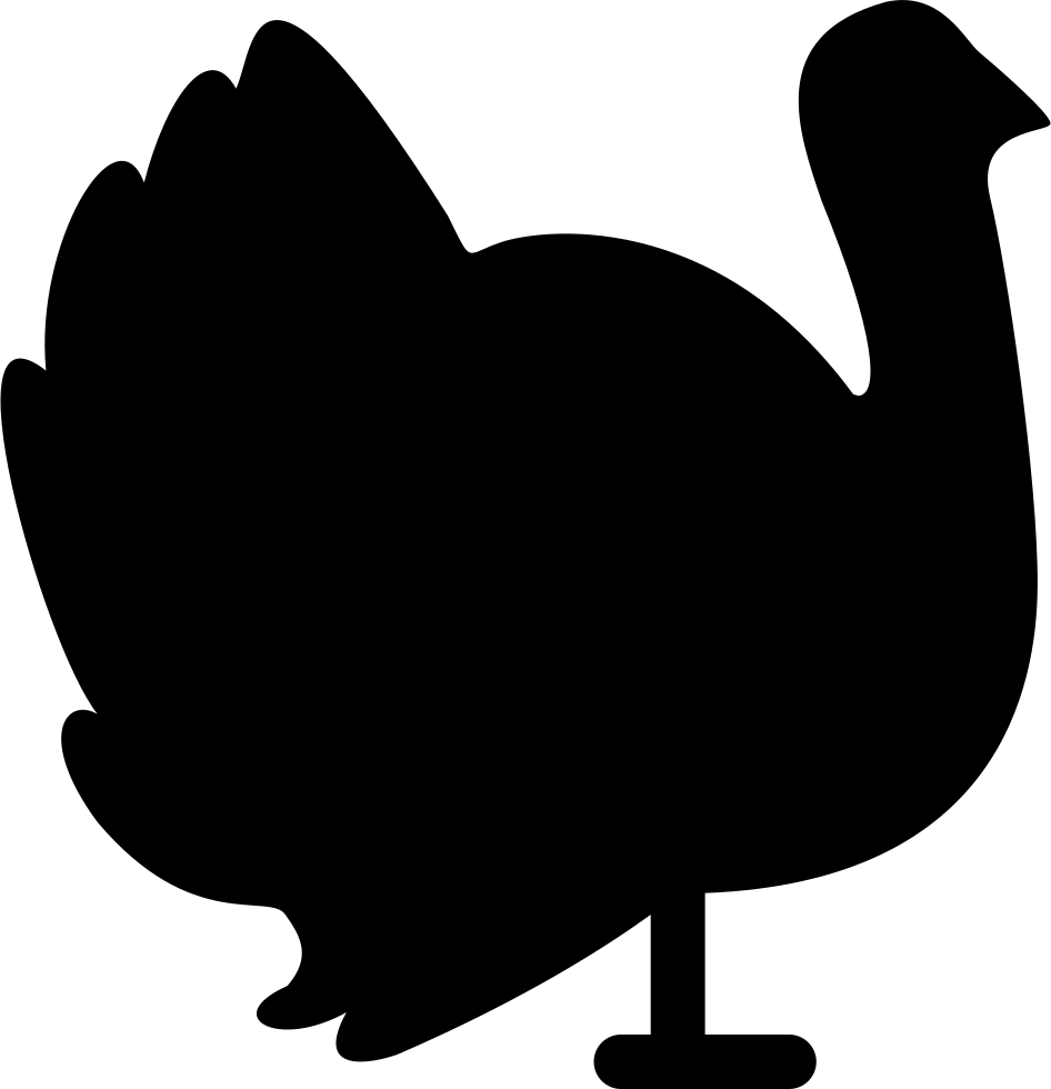 Png File - Turkey Silhouette Clip Art (946x980), Png Download