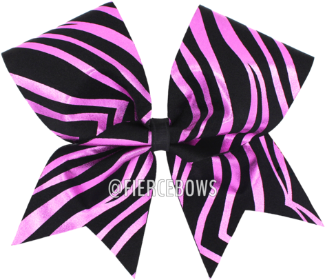 Metallic Zebra Bow - Breast Cancer (480x480), Png Download