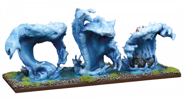 The Water Elementals And The Greater Water Elemental - Mantic Games (600x328), Png Download