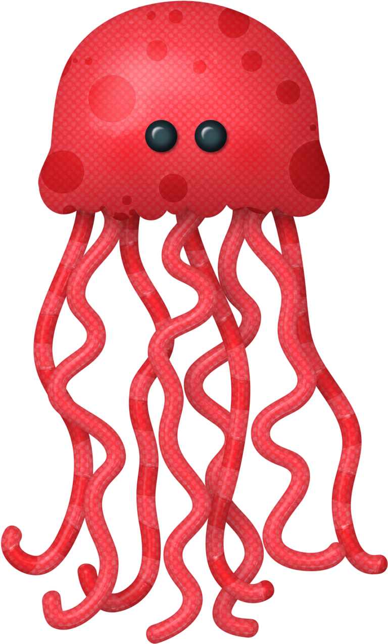 Kaagard Oceansafari Jellyfish Png Ocean Clip Art - Red Jellyfish Clipart (774x1280), Png Download